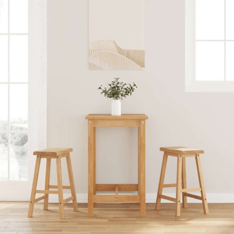 HOKERY BAROWE 2 SZT. NATURALNE DREWNO KAUCZUKOWE