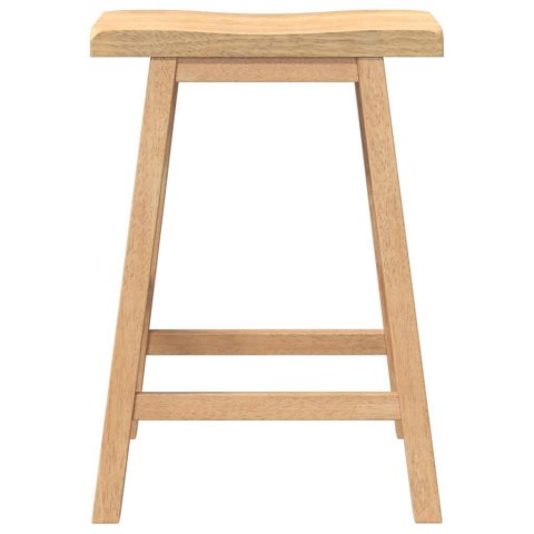 HOKERY BAROWE 2 SZT. NATURALNE DREWNO KAUCZUKOWE