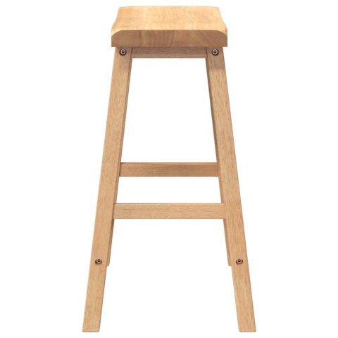 HOKERY BAROWE 2 SZT. NATURALNE DREWNO KAUCZUKOWE