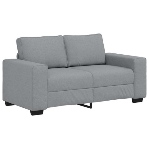 SOFA 2-OSOBOWA JASNOSZARA 120CM TKANINA