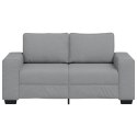 SOFA 2-OSOBOWA JASNOSZARA 120CM TKANINA
