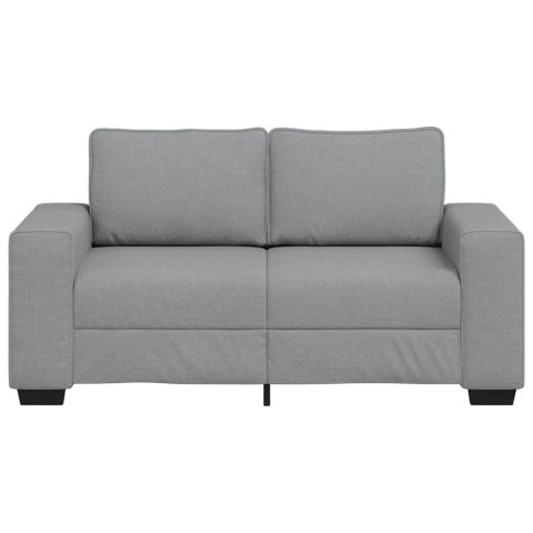 SOFA 2-OSOBOWA JASNOSZARA 120CM TKANINA