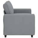 SOFA 2-OSOBOWA JASNOSZARA 120CM TKANINA