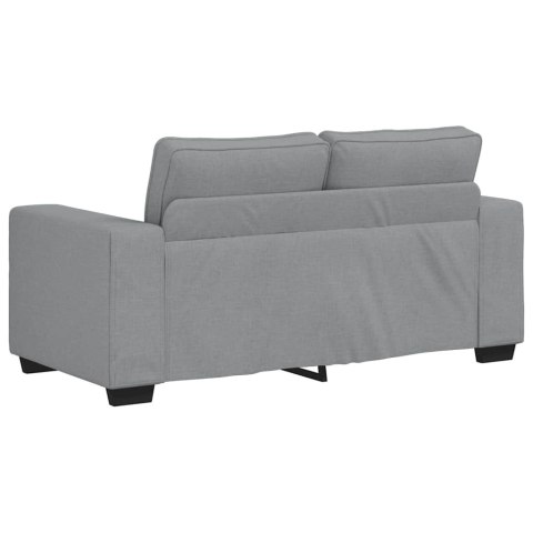 SOFA 2-OSOBOWA JASNOSZARA 120CM TKANINA