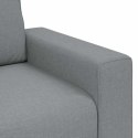 SOFA 2-OSOBOWA JASNOSZARA 120CM TKANINA