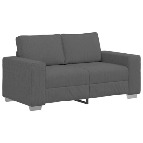 SOFA DWUOSOBOWA CIEMNOSZARA 120CM TKANINA SZTRUKSOWA