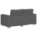 SOFA DWUOSOBOWA CIEMNOSZARA 120CM TKANINA SZTRUKSOWA