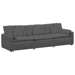 SOFA MODUŁOWA Z PODUSZKAMI CIEMNOSZARA