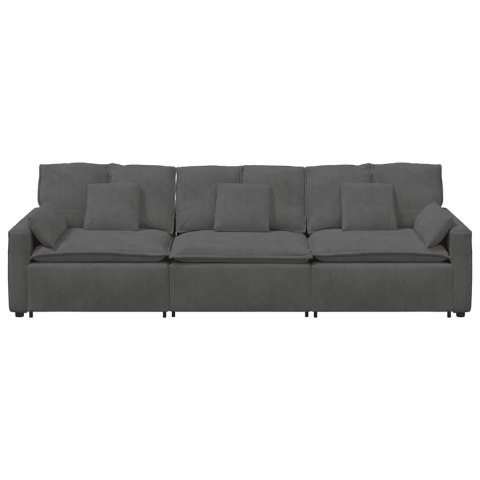 SOFA MODUŁOWA Z PODUSZKAMI CIEMNOSZARA
