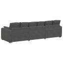SOFA MODUŁOWA Z PODUSZKAMI CIEMNOSZARA