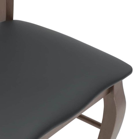 KRZESŁA DO JADALNI Z PODUSZKAMI 2 SZT. LITE DREWNO GUMOWE