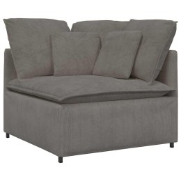 MODUŁOWY NAROŻNIK SOFA Z PODUSZKAMI JASNOSZARY 100CM