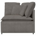 MODUŁOWY NAROŻNIK SOFA Z PODUSZKAMI JASNOSZARY 100CM