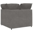 MODUŁOWY NAROŻNIK SOFA Z PODUSZKAMI JASNOSZARY 100CM