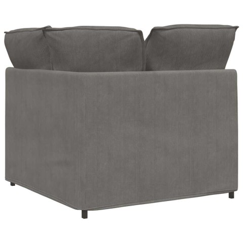 MODUŁOWY NAROŻNIK SOFA Z PODUSZKAMI JASNOSZARY 100CM