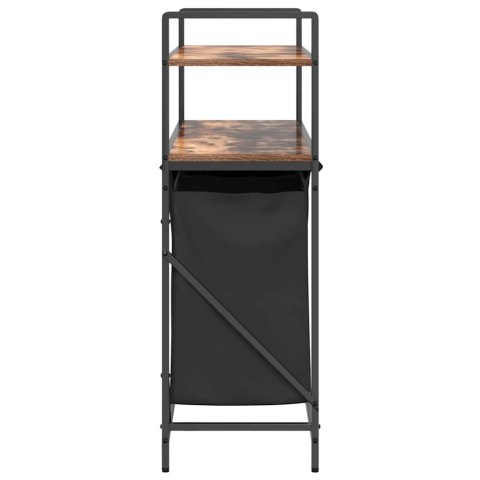 KOSZ NA PRANIE 3 PRZEGRODY Z PÓŁKAMI PRZYDYMIONY DĄB