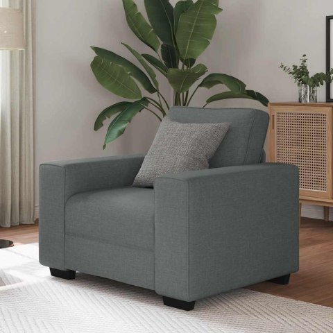 SOFA FOTEL CIEMNOSZARY 60CM TKANINA