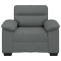 SOFA FOTEL CIEMNOSZARY 60CM TKANINA