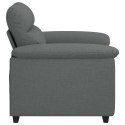 SOFA FOTEL CIEMNOSZARY 60CM TKANINA