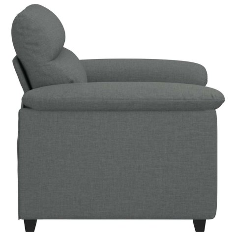 SOFA FOTEL CIEMNOSZARY 60CM TKANINA