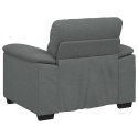 SOFA FOTEL CIEMNOSZARY 60CM TKANINA