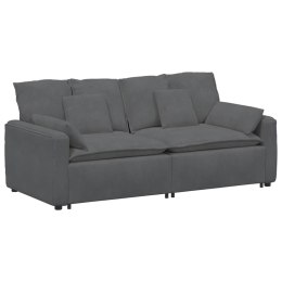 SOFA MODUŁOWA Z PODUSZKAMI CIEMNOSZARA