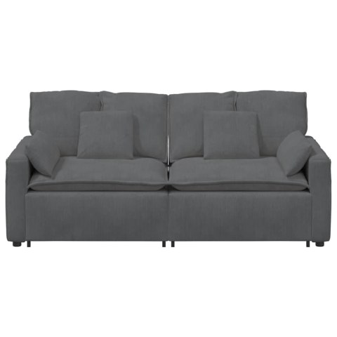 SOFA MODUŁOWA Z PODUSZKAMI CIEMNOSZARA