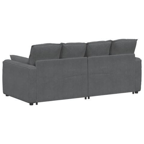 SOFA MODUŁOWA Z PODUSZKAMI CIEMNOSZARA