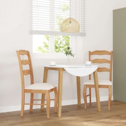 KRZESŁA DO JADALNI Z PODUSZKAMI 2 SZT. DREWNO LITE GUMA