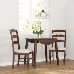 KRZESŁA DO JADALNI Z PODUSZKAMI 2 SZT. LITE DREWNO GUMOWE