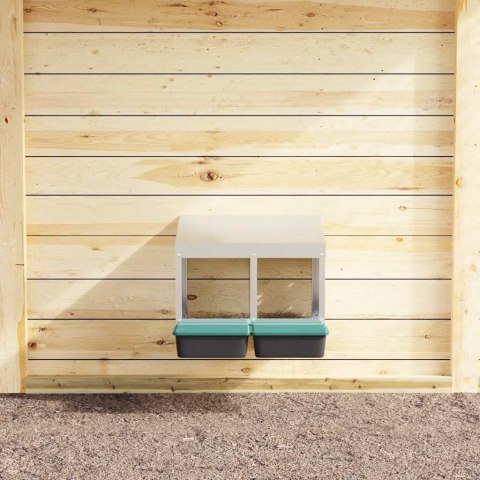 KURNIK 2-KOMOROWY MONTOWANY NA ŚCIANIE OCYNKOWANA STAL