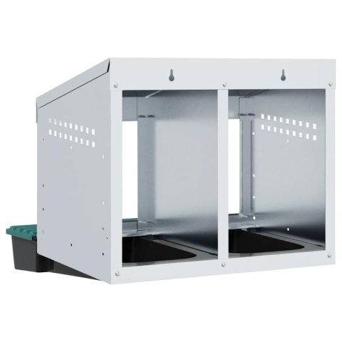 KURNIK 2-KOMOROWY MONTOWANY NA ŚCIANIE OCYNKOWANA STAL