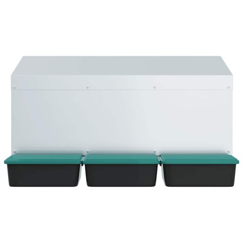 KURNIK LĘGOWY 3 PRZEGRODY MONTOWANY NA ŚCIANIE OCYNKOWANA STAL