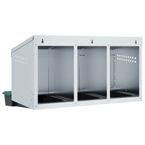 KURNIK LĘGOWY 3 PRZEGRODY MONTOWANY NA ŚCIANIE OCYNKOWANA STAL