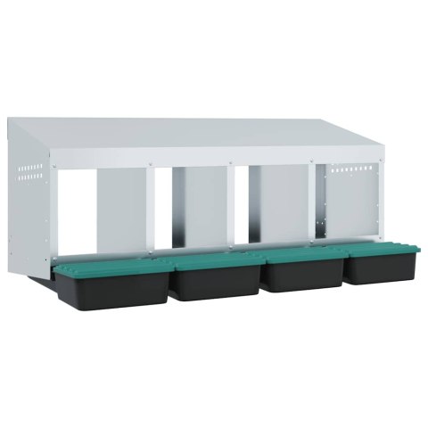 KURNIK LĘGOWY 4 PRZEGRODY MONTOWANY NA ŚCIANIE OCYNKOWANA STAL