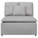 MODUŁOWY MODUŁ CENTRALNY SOFY Z PODUSZKAMI CLOUD GREY 100CM