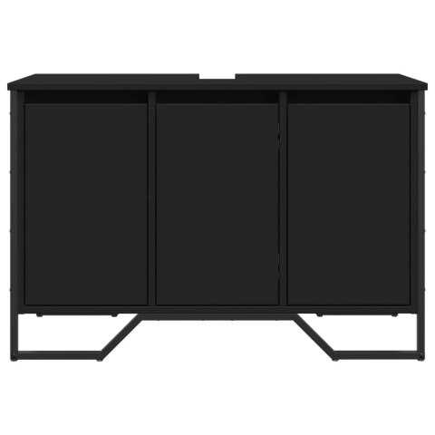 SZAFKA POD UMYWALKĘ CZARNA 91X35X60CM