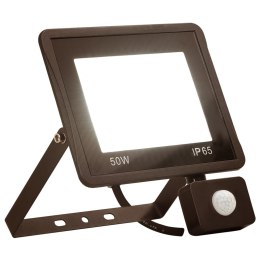 REFLEKTOR LED Z CZUJNIKIEM 50 W CIEPŁE BIAŁE ŚWIATŁO