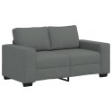 SOFA 2-OSOBOWA CIEMNOSZARA 120CM TKANINA