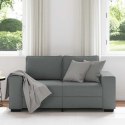 SOFA 2-OSOBOWA CIEMNOSZARA 120CM TKANINA