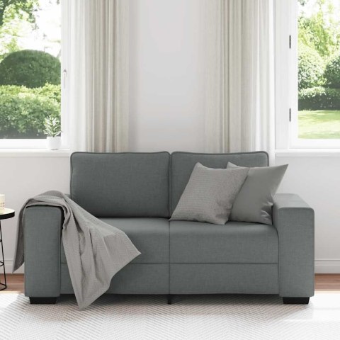 SOFA 2-OSOBOWA CIEMNOSZARA 120CM TKANINA