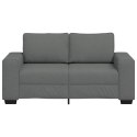 SOFA 2-OSOBOWA CIEMNOSZARA 120CM TKANINA