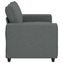 SOFA 2-OSOBOWA CIEMNOSZARA 120CM TKANINA
