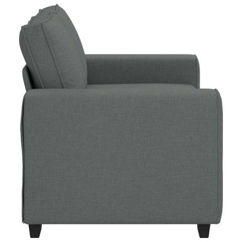 SOFA 2-OSOBOWA CIEMNOSZARA 120CM TKANINA