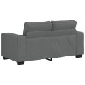 SOFA 2-OSOBOWA CIEMNOSZARA 120CM TKANINA