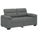 SOFA 2-OSOBOWA CIEMNOSZARA 120CM TKANINA
