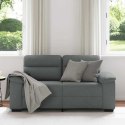 SOFA 2-OSOBOWA CIEMNOSZARA 120CM TKANINA