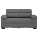 SOFA 2-OSOBOWA CIEMNOSZARA 120CM TKANINA