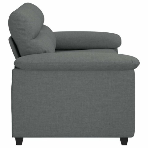 SOFA 2-OSOBOWA CIEMNOSZARA 120CM TKANINA