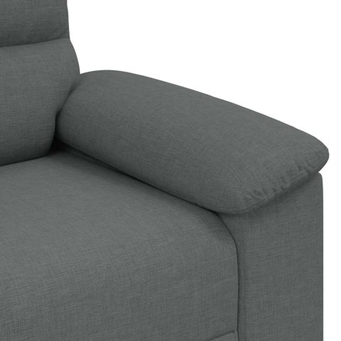 SOFA 2-OSOBOWA CIEMNOSZARA 120CM TKANINA